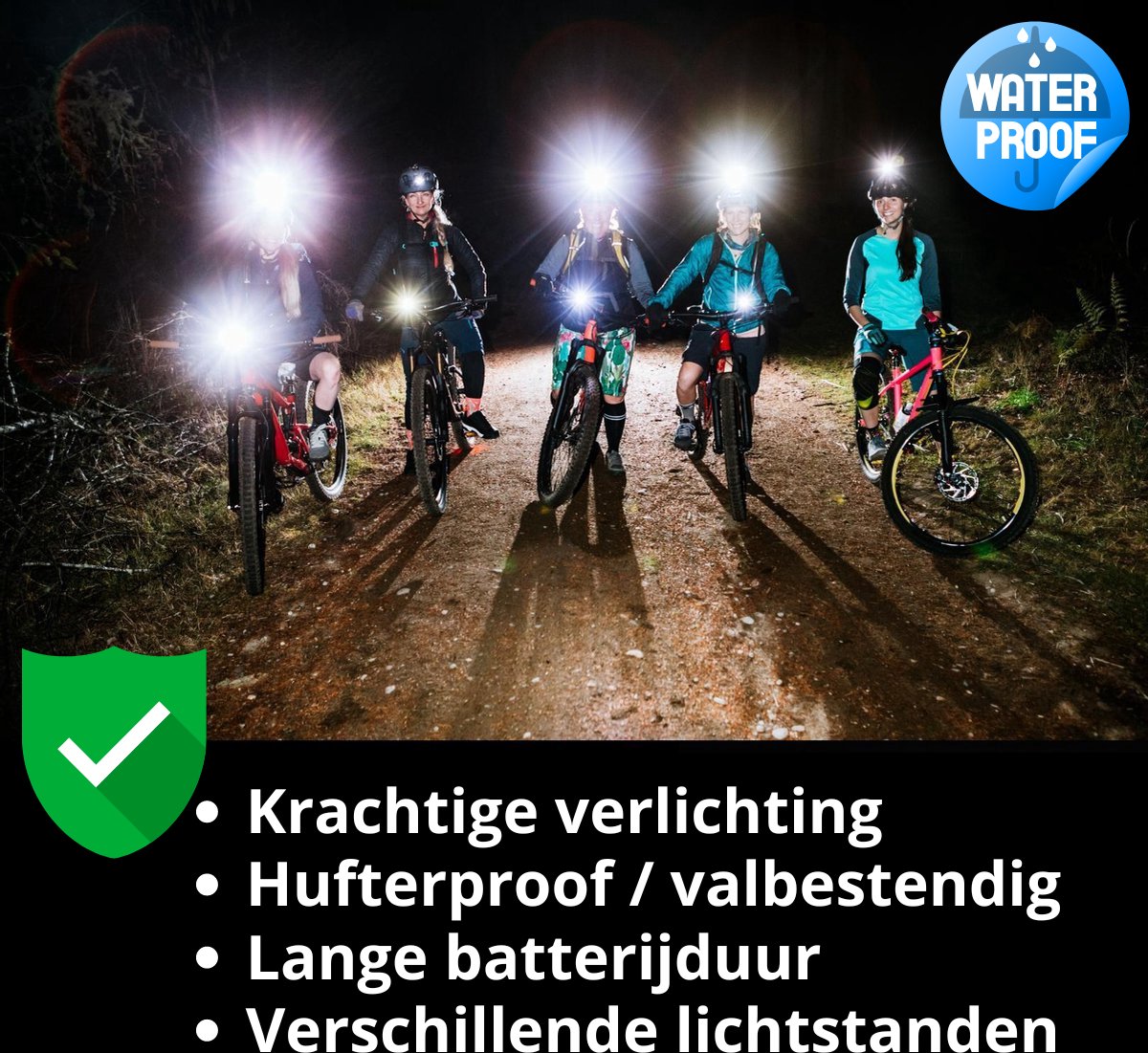 Robuuste LED Fietsverlichting Set