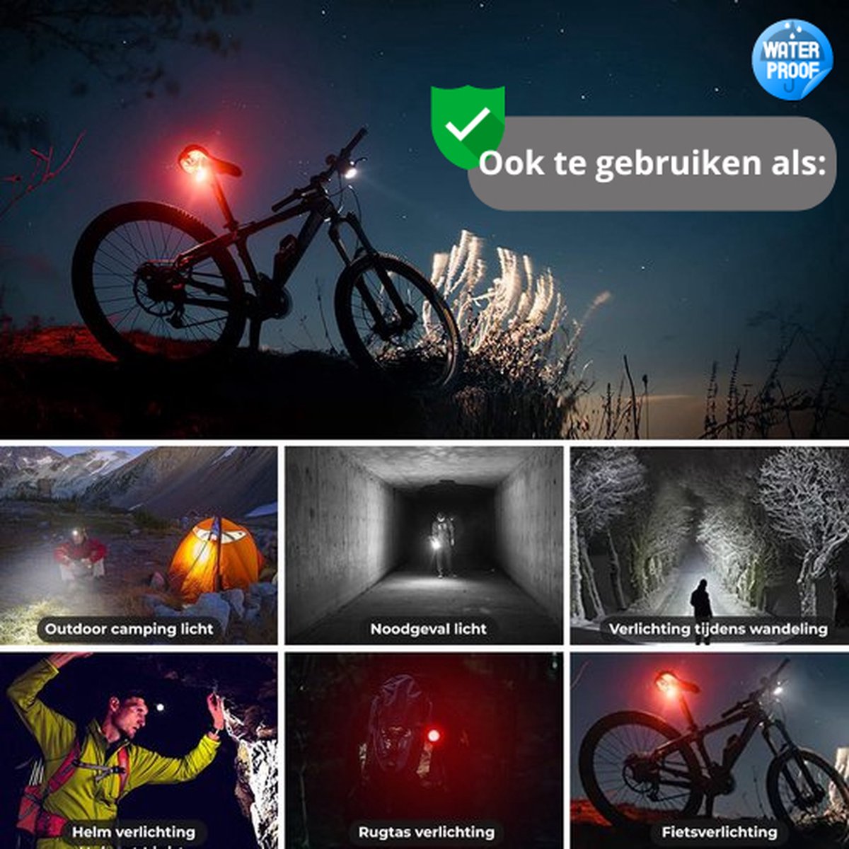 Robuuste LED Fietsverlichting Set