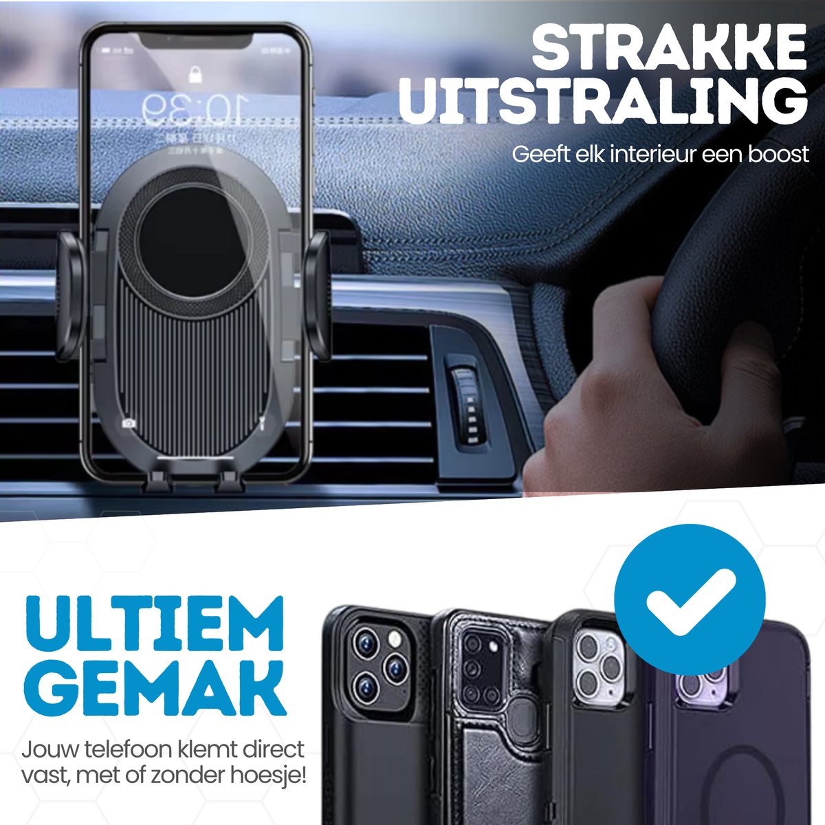 Robuuste Verstelbare Handsfree Telefoonhouder